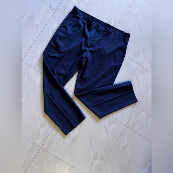 Calvin Klein Wool/Spandex Pants. Blue/ Black Stripes 40X32 Men Pockets - Picture 15 of 16